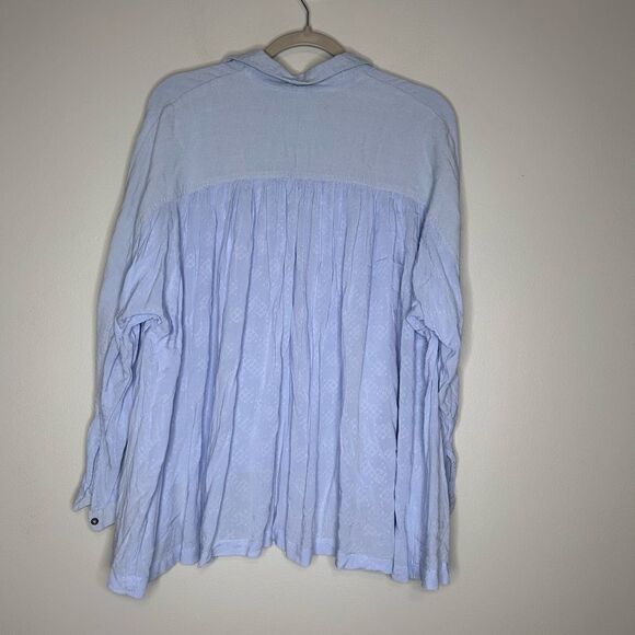 Free People Lovely Day Button Down Top - Picture 3 of 4